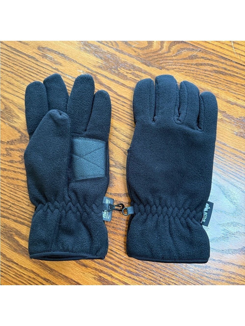 Men’s Active Outfitters Thinsulate Black Fleece Winter Gloves